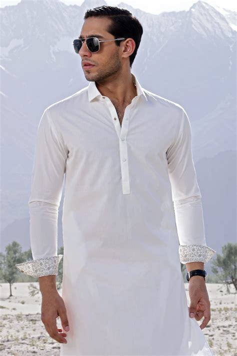 NEW YORK OFF WHITE COTTON KAMEEZ SHALWAR