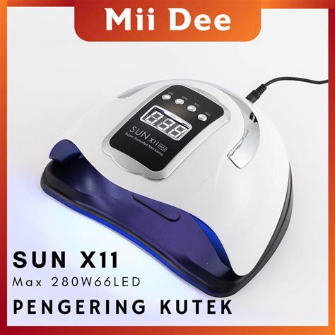 Jual Mii DeeGARANSI 1 TAHUN SUN X11 Max 280W 66Leds Alat Pengering