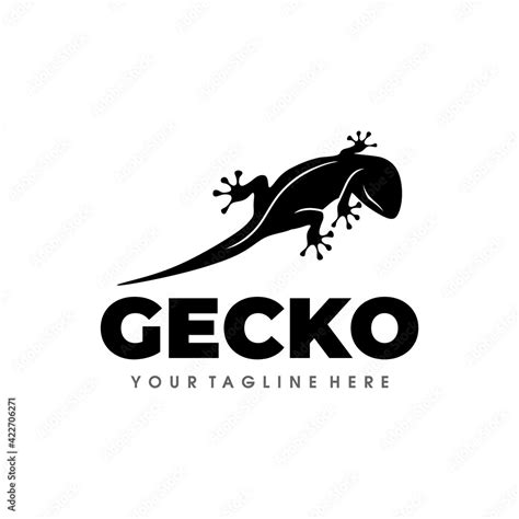 Gecko Logo design vector Illustration Stock Vector | Adobe Stock