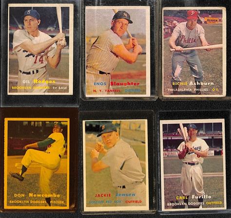 Lot Detail Lot Of Topps Baseball Cards W Hofer Gil Hodges