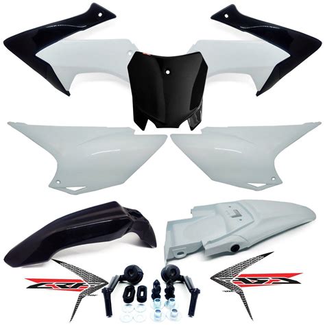 Kit Plástico Avtec Crf 230 2008 a 2019 Number Plate e Adesivos