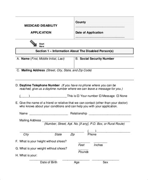 Ssi Disability Printable Forms For Medical Records Printable Form 2024