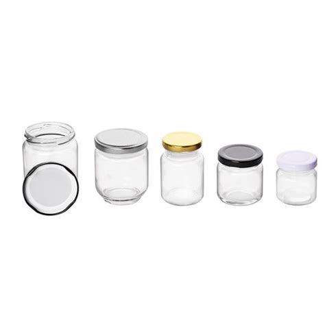 350ml Straight Sided Glass Jars With Lids