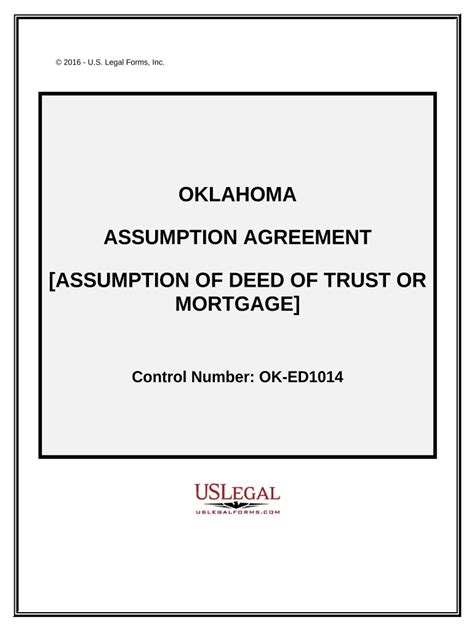 Mortgage Assumption Agreement Fill Out And Sign Online Dochub