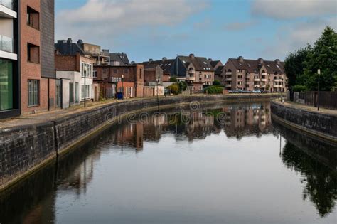 Dendermonde East Flemish Region Belgium Evening Reflections Of