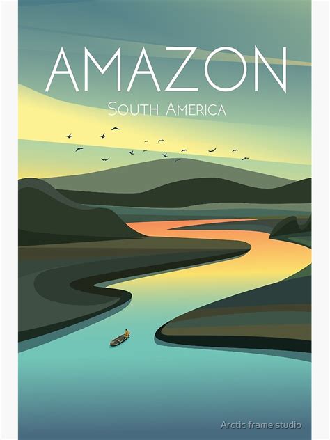 Poster Affiche De L Am Rique Du Sud Amazon Br Sil Par