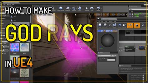 Creating Simple God Rays Light Shafts In Unreal 4 Youtube