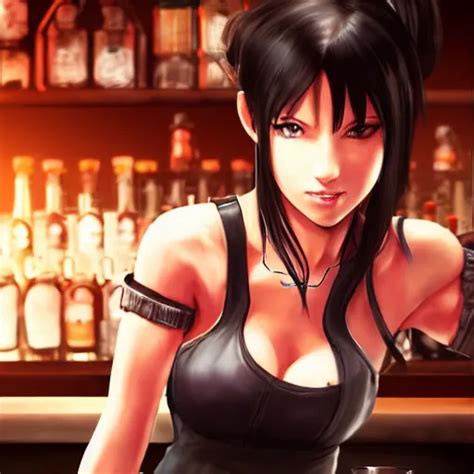 High Quality Concept Art Of Tifa Lockhart Working In Stable Diffusion