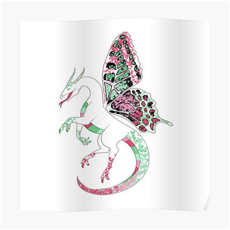 Abrosexual Pride Fae Dragon Poster For Sale By Stupidmasky Redbubble