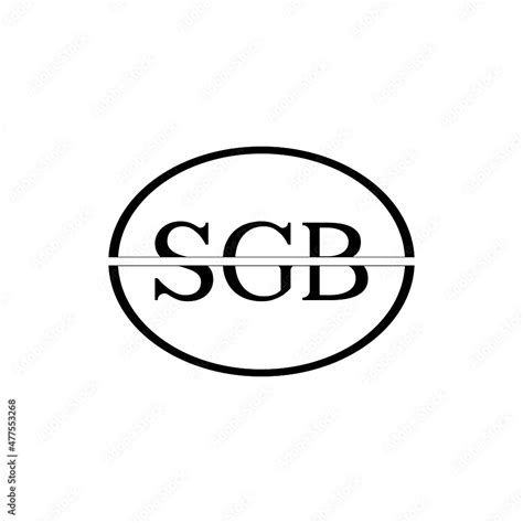 Sgb Letter Logo Design With White Background In Illustrator Vector