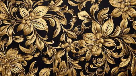 Premium Ai Image Vintage Gold Ornate Patterns Complete