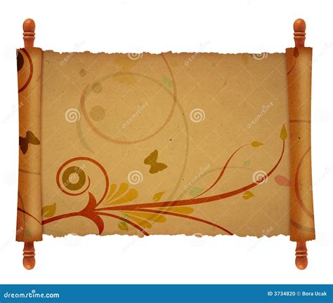 Old Scroll Background Stock Photo - Image: 3734820