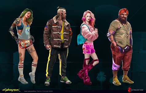 Artstation Cyberpunk 2077 Crowd Characters Cyberpunk Character