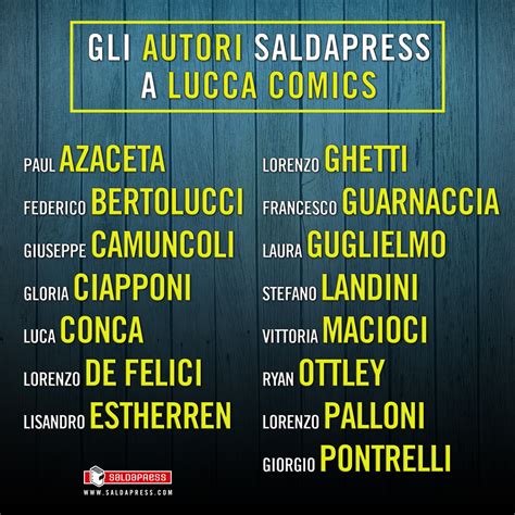 Saldapress A Lucca Comics Games Senza Linea