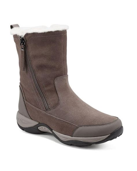 Easy Spirit Exparunn Cold Weather Zipper Boot In Brown Lyst