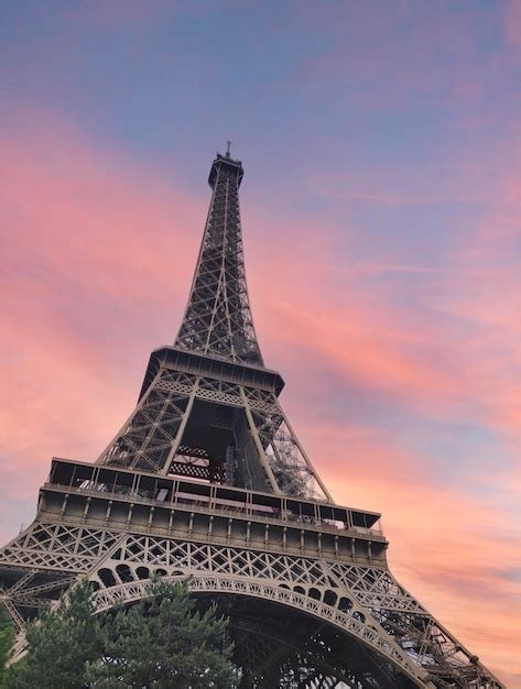 Premium Photo Paris Eiffel Tower France Travel Landmark At Sunset