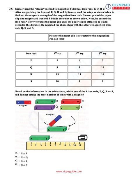 Class 6 Science Fun With Magnets Worksheets