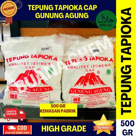 Jual Tepung Tapioka Gunung Agung Gram Tepung Aci Bahan Kue