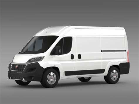 Fiat Ducato Van L2h2 2015 3d Model Max Obj 3ds Fbx C4d Lwo Lw