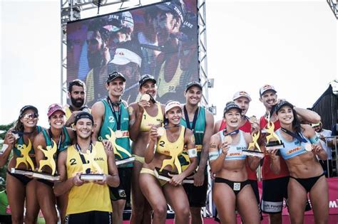 Cinco medalhas para o Brasil na etapa de Uberlândia Web Vôlei