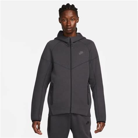 Nike Hoodie Nsw Tech Fleece 24 Fz Grau Schwarz Unisportstore De