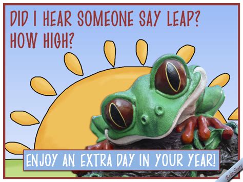 How High Free Leap Day Ecards Greeting Cards 123 Greetings