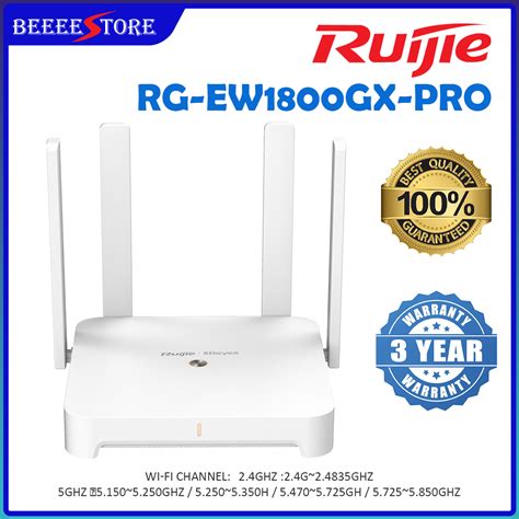 Reyee Ruijie Rg Ew1800gx Pro 1800m Wifi 6 Dual Band Gigabit Mesh Router