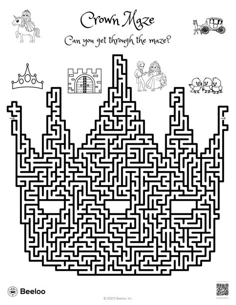 Crown Maze • Beeloo Printable Crafts And Activities For Kids