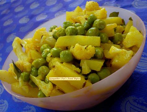 Gayathri Pai S Food Bytes Cauliflower Green Peas Potato Bhaji