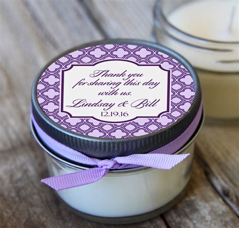 12 4 Oz Wedding Favorlavender Wedding Favorsoy Candle