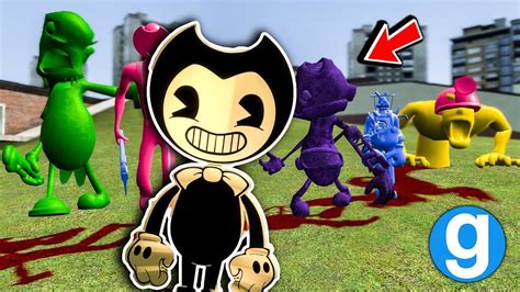 The Blacklight Bendy And The Ink Machine Chasing Npcs Garrys Mod