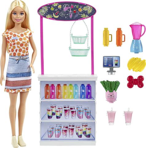Barbie Smoothie Bar Playset Blonde Barbie Doll Smoothie Bar