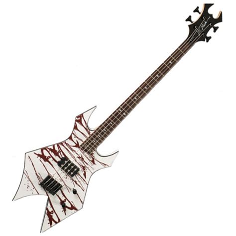 Disc Bc Rich Revenge Warlock Bass White Blood Splatter Gear4music