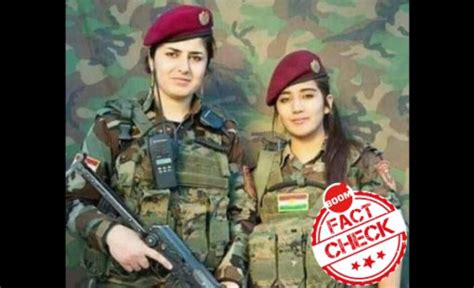 These Women Are Kurdish Peshmerga Fighters, Not The Indian Army | BOOM