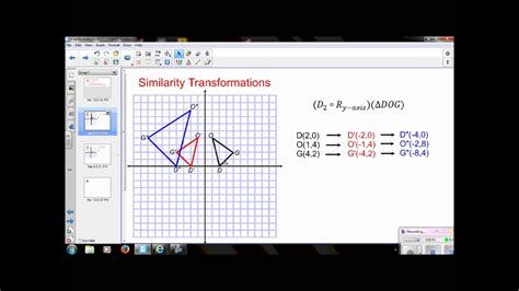 Geomtry Lesson 9 7 Similarity Transformations Youtube