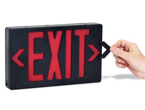 LED Exit Sign with Battery Backup , SKU - EXIT-101WH-B