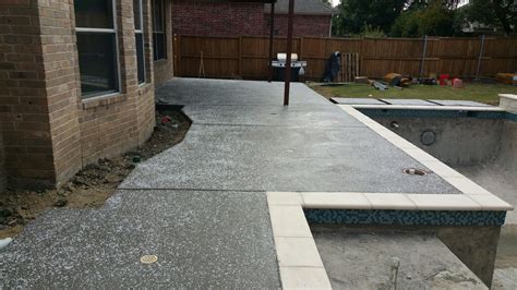 Salt Finish Concrete Pool Deck - NFL