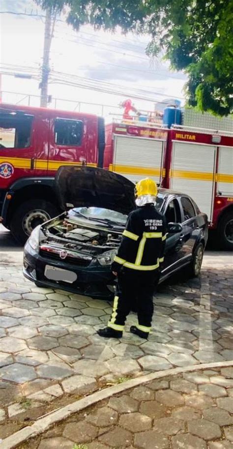 Corpo de Bombeiros é acionado para combater princípio de incêndio em