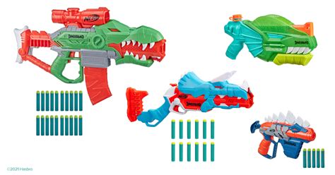 Nerf DinoSquad Rex-Rampage Motorized Blaster 20 Darts T-Rex Dinosaur ...