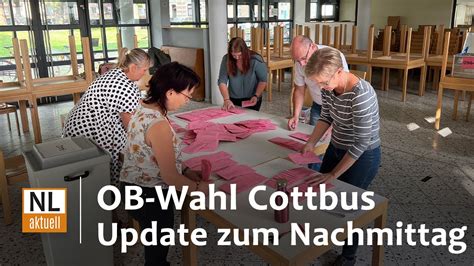 Ob Wahl Cottbus Wahlleiter Mit Update Zum Nachmittag Wahlbeteiligung