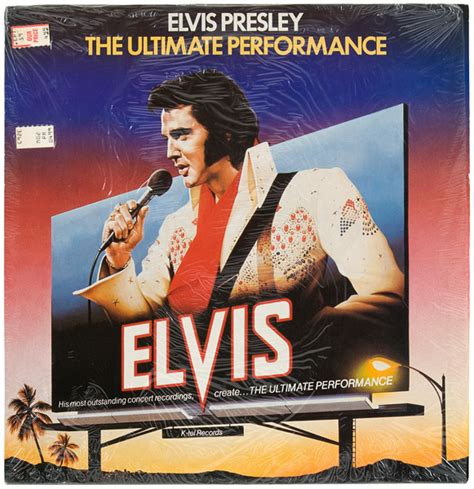 Lot Detail Elvis Presley The Ultimate Performance Album