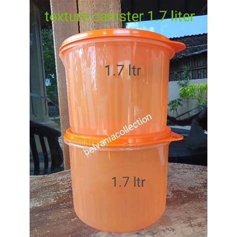 Jual Toples Texture Canister Liter Tupperware Shopee Indonesia