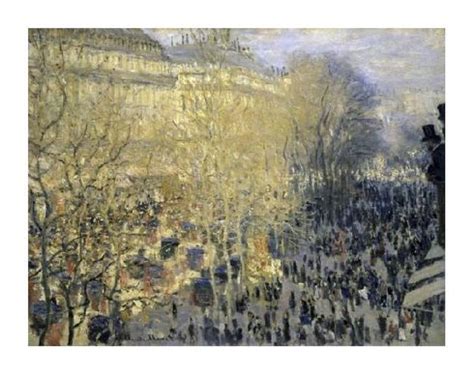 Claude Monet Fine Art Open Edition Gicl E Boulevard Des Capucines