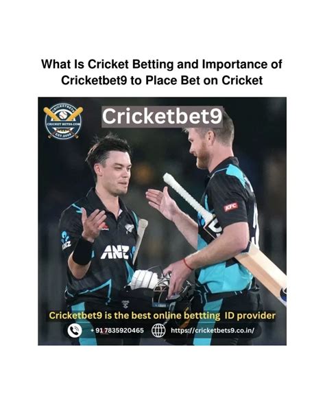 Ppt What Is Cricket Betting And Importance Of Cricketbet9 To Place