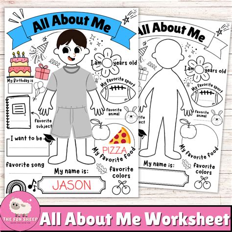 All About Me Worksheet Back To School Get To Know You Activity For Preschool Worksheets Library