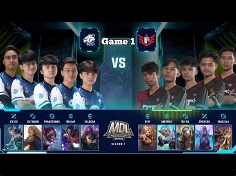 EVOS ICON Vs OPI PEGASUS Game 1 Reguler Season MDL ID Season 7