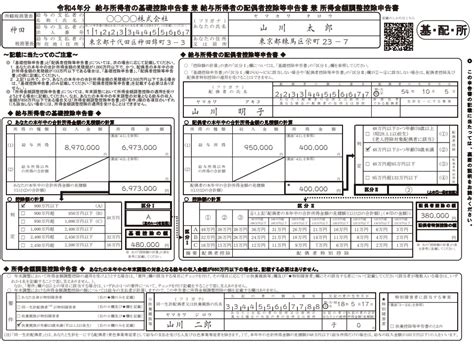 「令和4年分基礎控除申告書兼給与所得者の配偶者控除申告書兼所得調整控除申告書」の書き方（令和4年度年末調整） Siq ~道の先にあるものは~