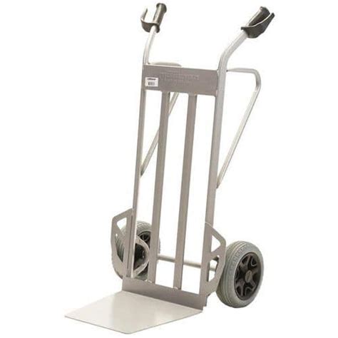 Carrello In Acciaio Ruote Antiforatura Pala Fissa Portata 350 Kg