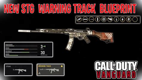 NEW STG 44 WARNING TRACK BLUEPRINT IN VANGUARD YouTube