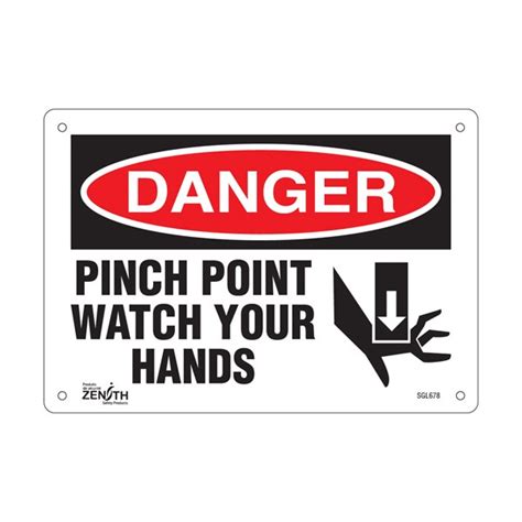 "Pinch Point" Sign